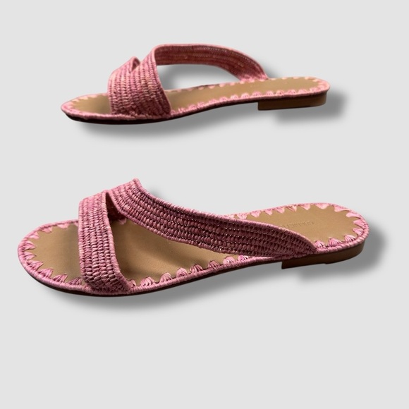 Carrie Forbes Wafa Hand Woven Slide Sandals EU 36 Pink - Picture 2 of 8